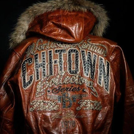 Pelle Pelle Collector Series Brown Jacket | Fur Hood Jacket view 2