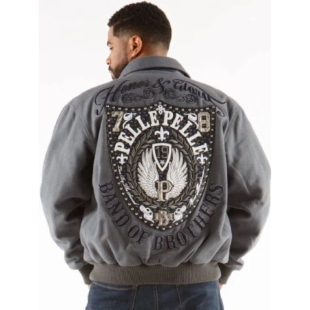PELLE PELLE HONOR AND GLOW GREY WOOL JACKET view 2