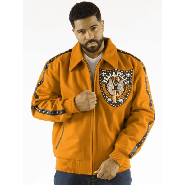 PELLE PELLE HONOR AND GLOW MUSTARD WOOL JACKET