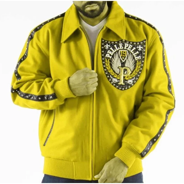 PELLE PELLE HONOR & GLOW YELLOW WOOL JACKET