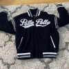PELLE PELLE BLACK BASEBALL VARSITY WOOL JACKET