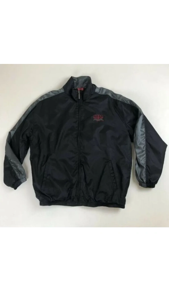 PELLE PELLE BLACK & GREY LEATHER JACKET
