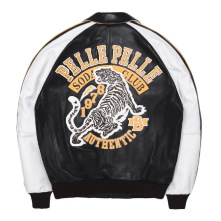 Pelle Pelle Black Soda Club MB Jacket | Tiger Jacket view 2