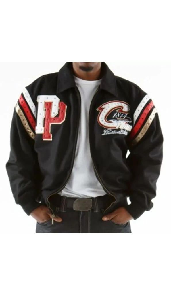 PELLE PELLE CHI TOWN BLACK WOOL JACKET