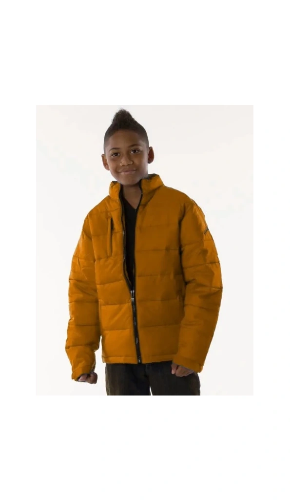 PELLE PELLE PUFFER MUSTARD LEATHER JACKET