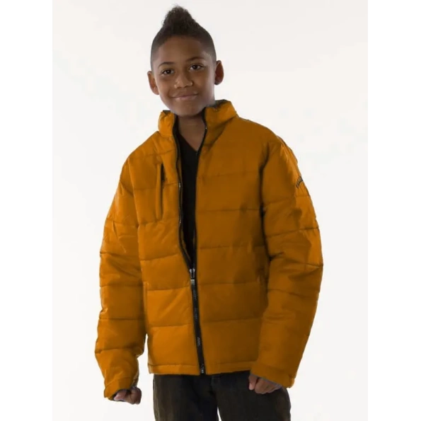 PELLE PELLE PUFFER MUSTARD LEATHER JACKET
