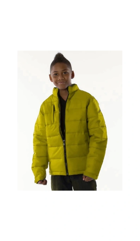 PELLE PELLE PUFFER YELLOW LEATHER JACKET