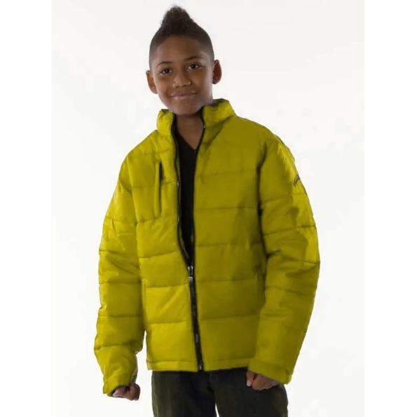 PELLE PELLE PUFFER YELLOW LEATHER JACKET