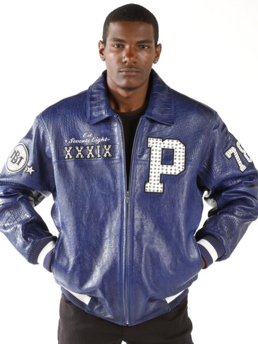 Pelle Pelle Men Blue 1978 Leather Jacket view 1