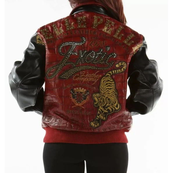 PELLE PELLE EXOTIC LEATHER RED JACKET