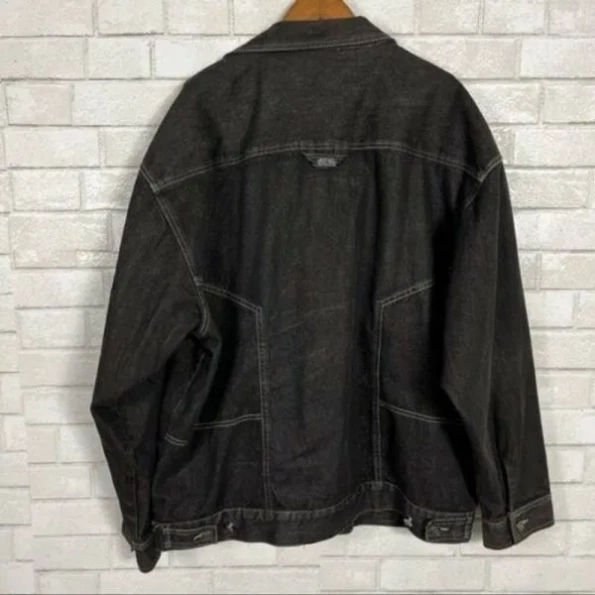 PELLE PELLE CHARCOAL GREY DENIM JACKET view 2