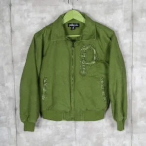 PELLE PELLE BOMBER MB GREEN WOOL JACKET