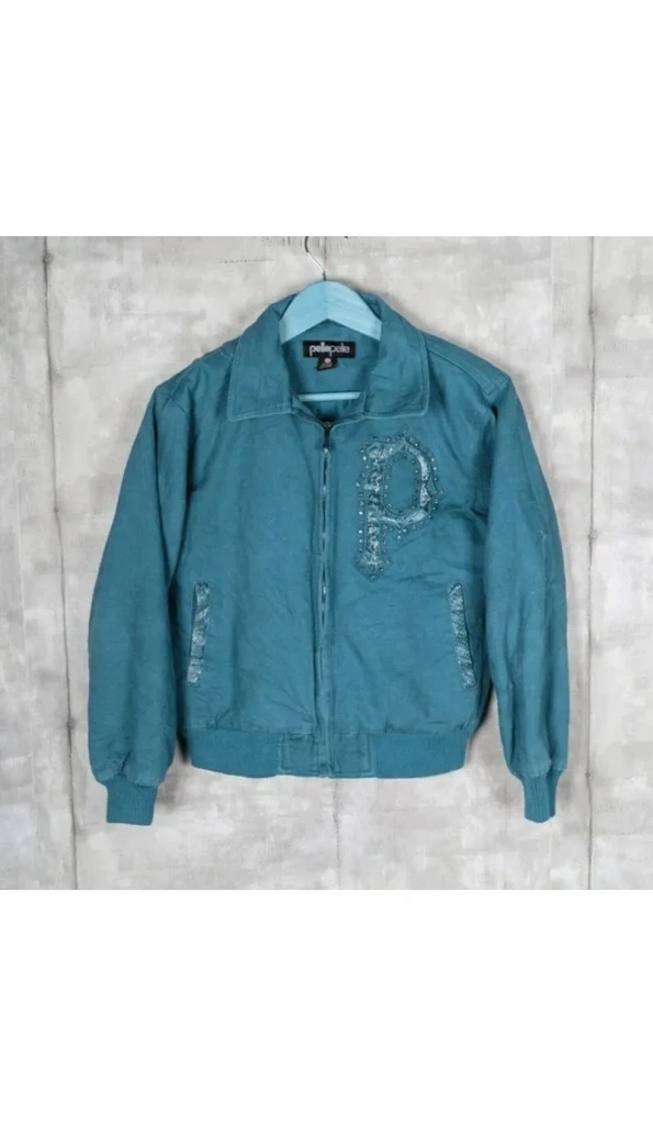Pelle Pelle Marc Buchanan Turquoise Bomber Jacket