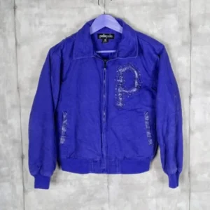Pelle Pelle Dark Blue Wool Zipper Jacket