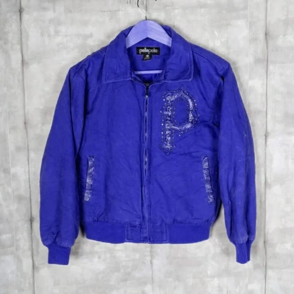 Pelle Pelle Marc Buchanan Dark Blue Bomber Jacket view 1
