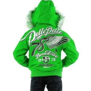 PELLE PELLE KIDS BORN FREE GREEN JACKET