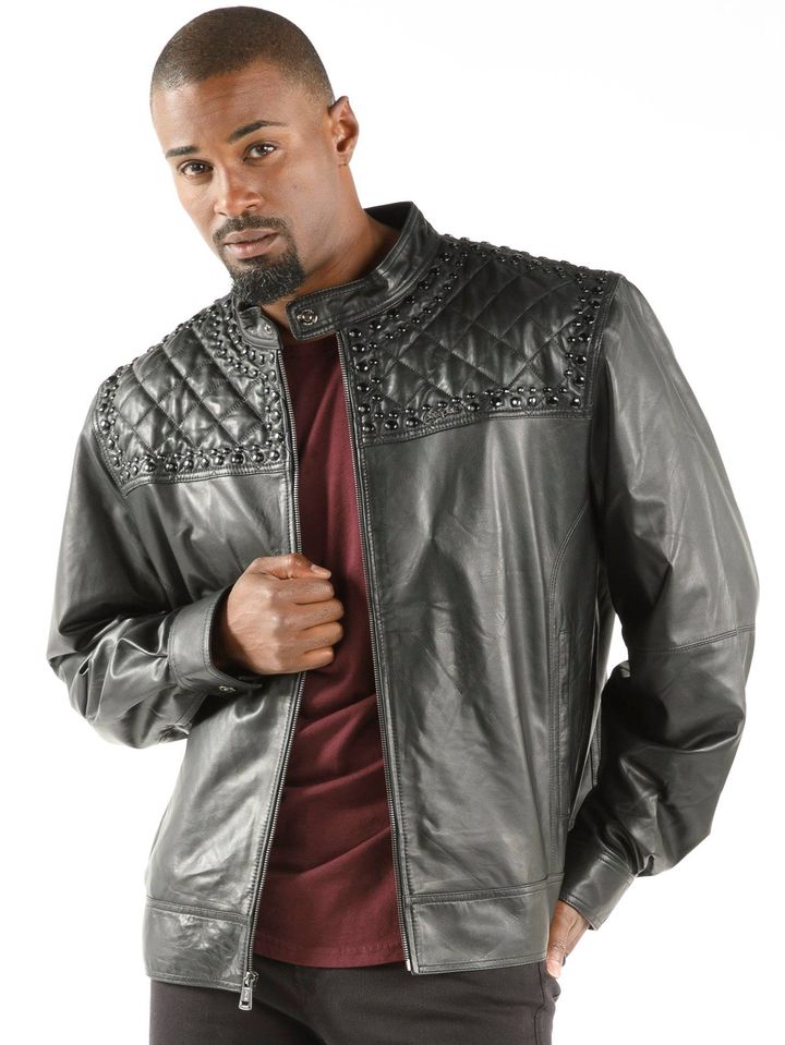 Pelle Pelle Black Studded Jacket