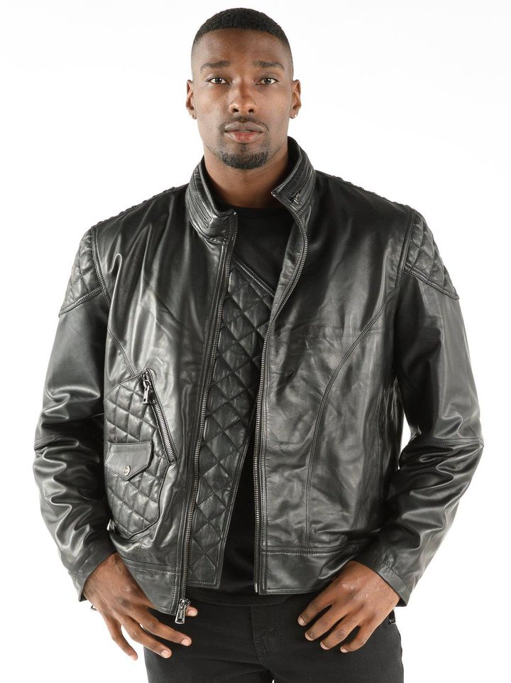 Pelle Pelle Black Biker Leather Jacket