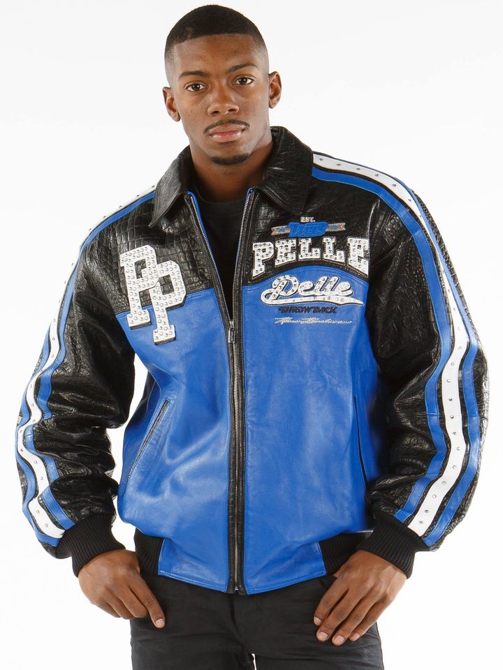 Pelle Pelle Blue Leather Jacket view 1