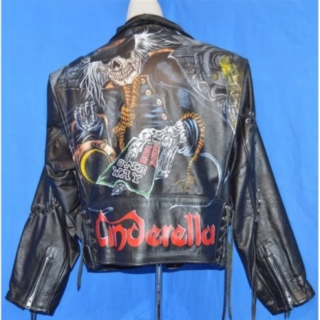 PELLE PELLE SKULL MEN BLACK LEATHER JACKET view 2