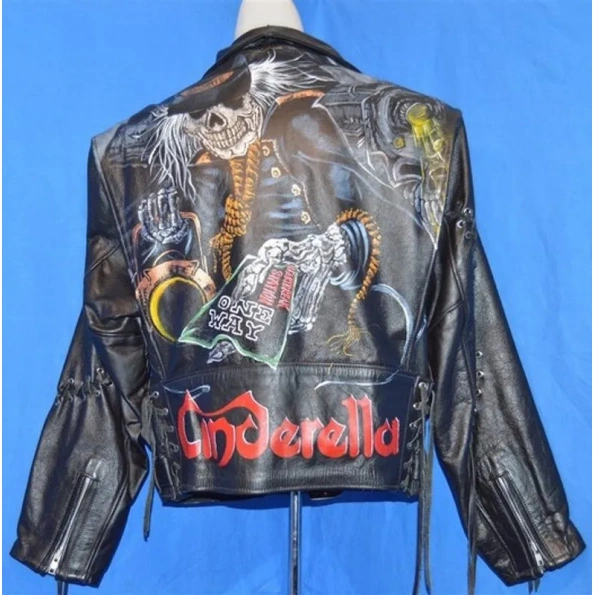 PELLE PELLE SKULL MEN BLACK LEATHER JACKET view 2