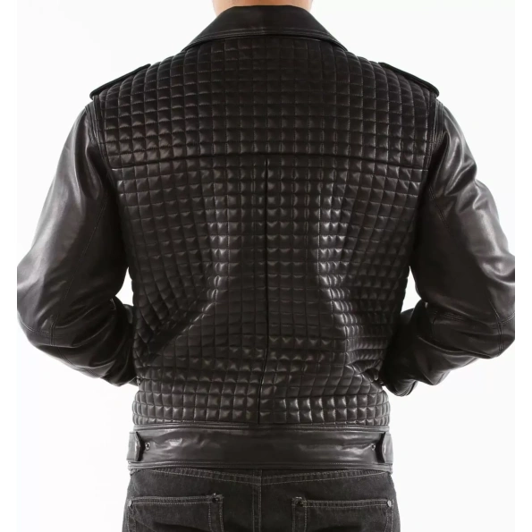 Pelle Pelle Black Houndstooth Quilted Jacket view 1