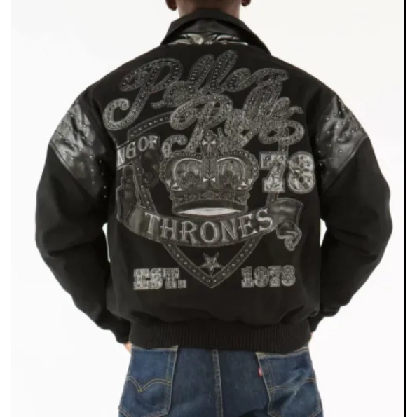 PELLE PELLE THRONES BLACK WOOL JACKET view 2