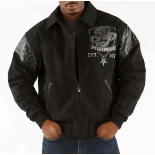 PELLE PELLE THRONES BLACK WOOL JACKET view 1