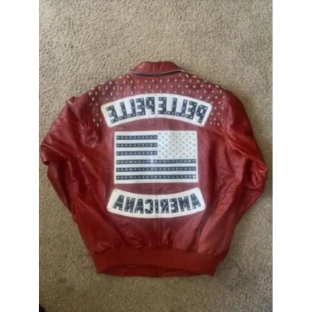 PELLE PELLE RED AMERICANA LEATHER JACKET view 2