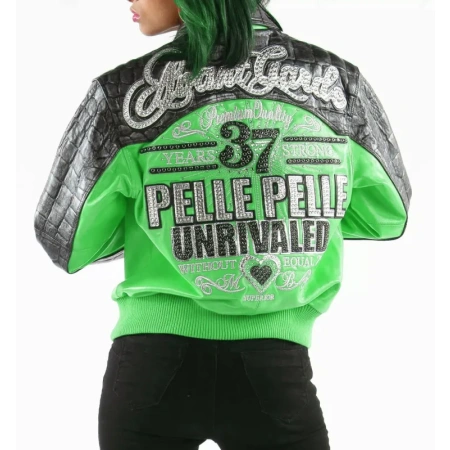 Pelle Pelle Green Unrivaled Leather Jacket view 2