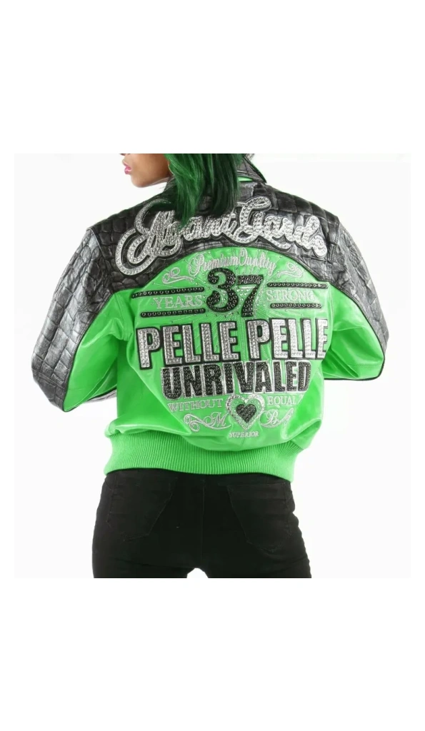 Pelle Pelle Strong 37 Years Green leather Jacket