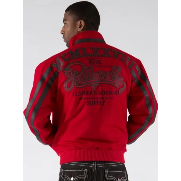 PELLE PELLE SUPPLY RED WOOL JACKET view 2