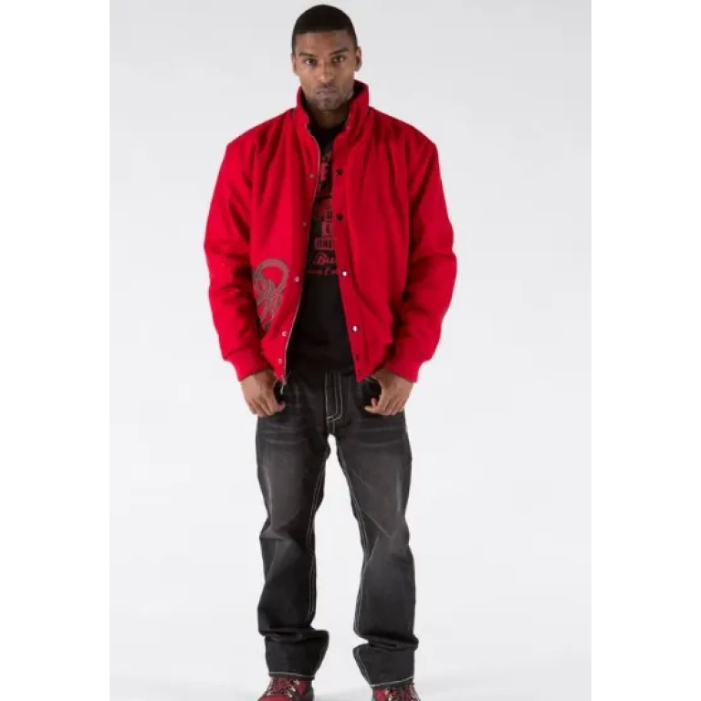 PELLE PELLE SUPPLY RED WOOL JACKET