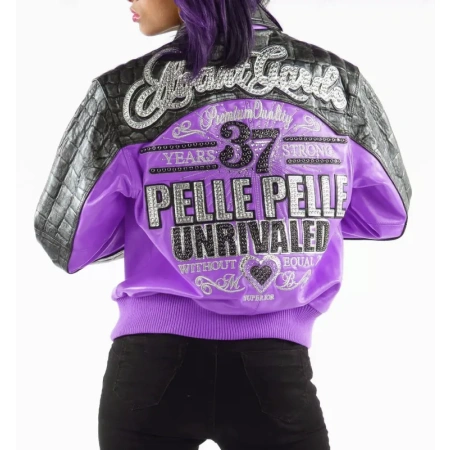 Pelle Pelle Purple Unrivaled MB Leather Jacket view 2