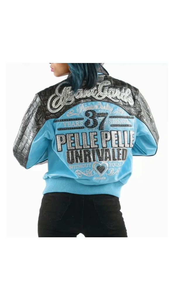 Pelle Pelle Strong 37 Years Turquoise Leather Jacket