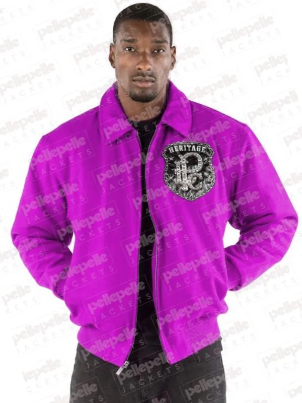 Pelle Pelle All Or Nothing Pink Wool Jacket