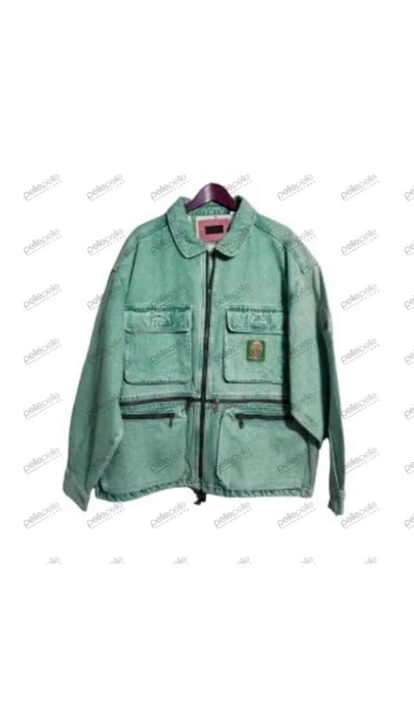 Pelle Pelle Vintage Green Denim Jacket