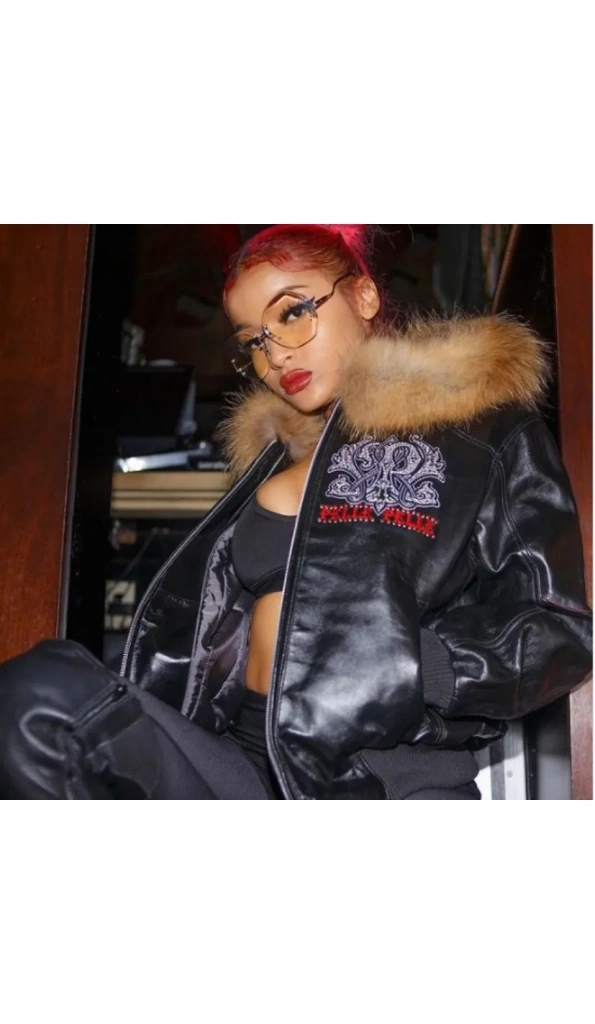 PELLE PELLE BLACK FUR HOODIE JACKET
