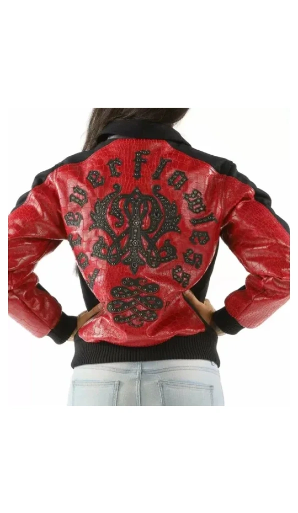 Pelle Pelle Black Red Forever Flawless Jacket