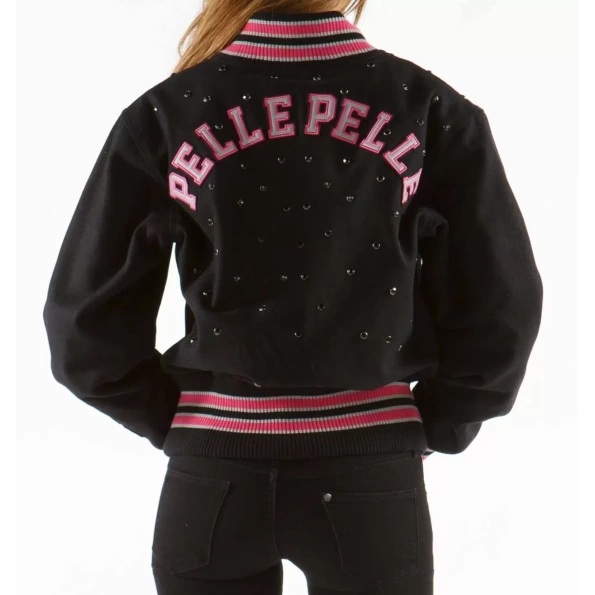 Pelle Pelle Women Varsity Studded Wool Jacket view 1