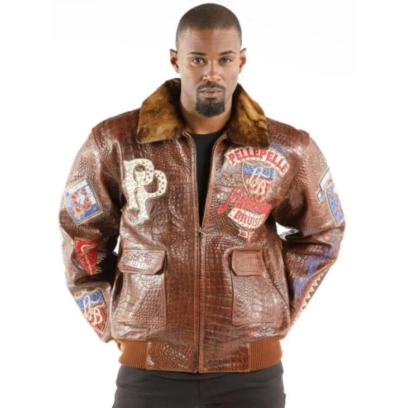PELLE PELLE BRUISER 78 BROWN JACKET