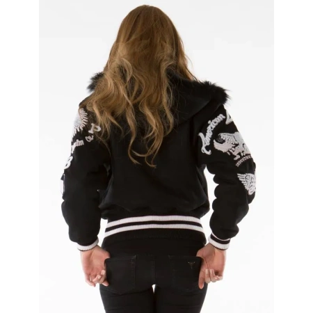 Pelle Pelle Black 1978 Wool Varsity Jacket | American Legend view 2