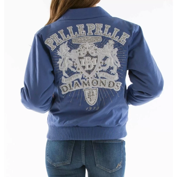 PELLE PELLE BLUE DIAMONDS WOOL JACKET view 2