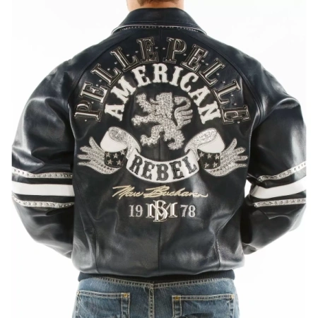 PELLE PELLE REBAL BLACK JACKET QUALITY view 2