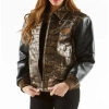 PELLE PELLE BLACK AND BROWN LEATHER JACKET