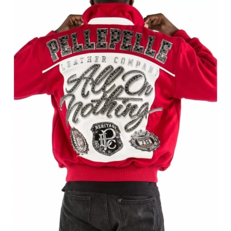 PELLE PELLE RED WOOL JACKET IMPRESSIVE view 2