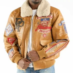 American Bruiser Brown Pelle Pelle Jacket view 2