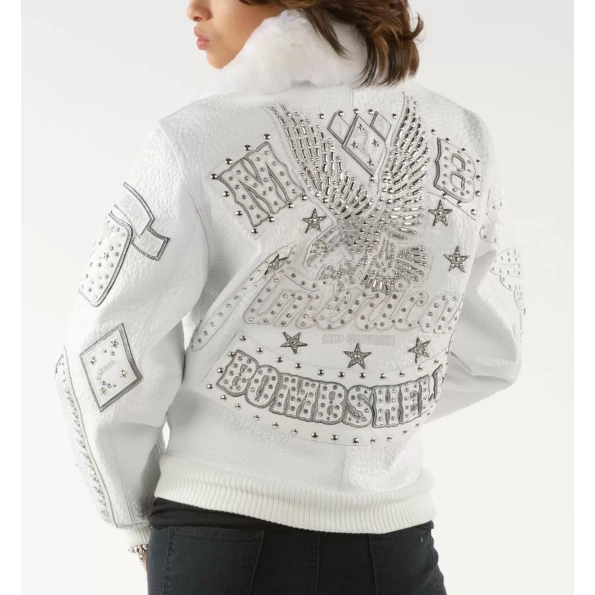 PELLE PELLE BOMBSHELL WHITE LEATHER JACKET view 2