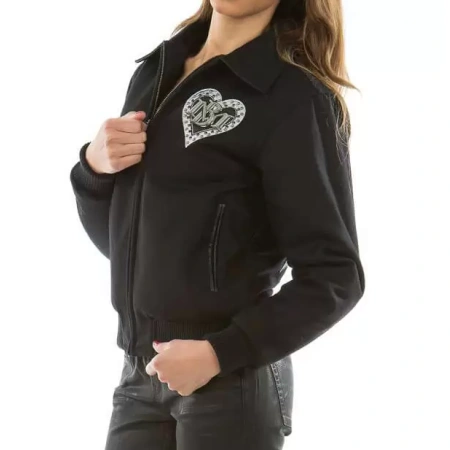 Bold Black Pelle Pelle Heart Breaker Jacket view 2