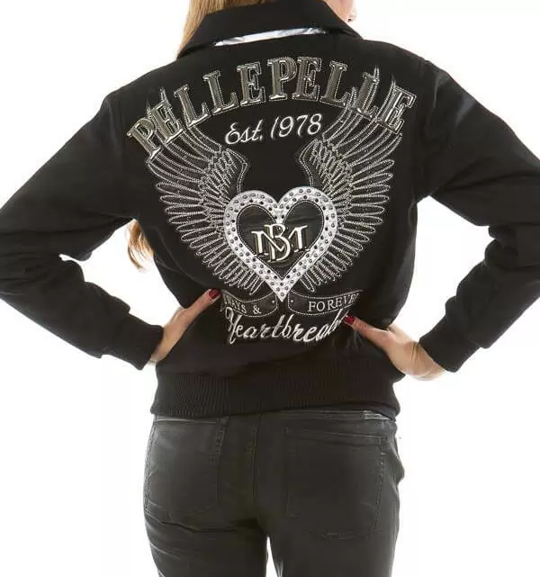Bold Black Pelle Pelle Heart Breaker Jacket